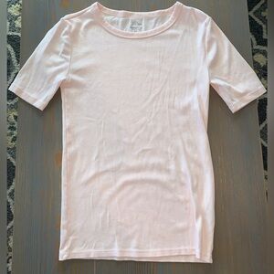 J. Crew Quarter Sleeve Soft Pink Tee